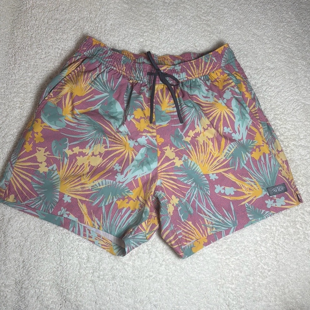 AFTCO Strike Men’s Swim Shorts Soft Coral Size Small